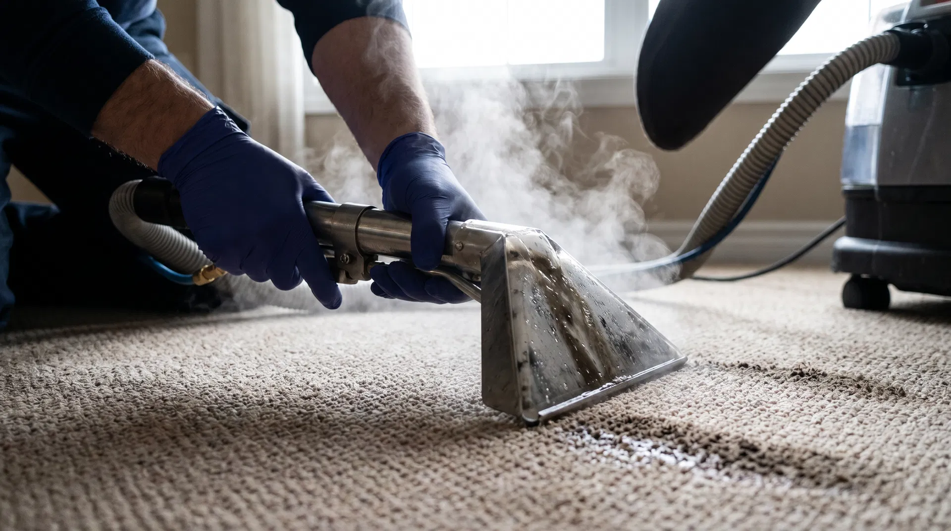 Upholstery cleaning process