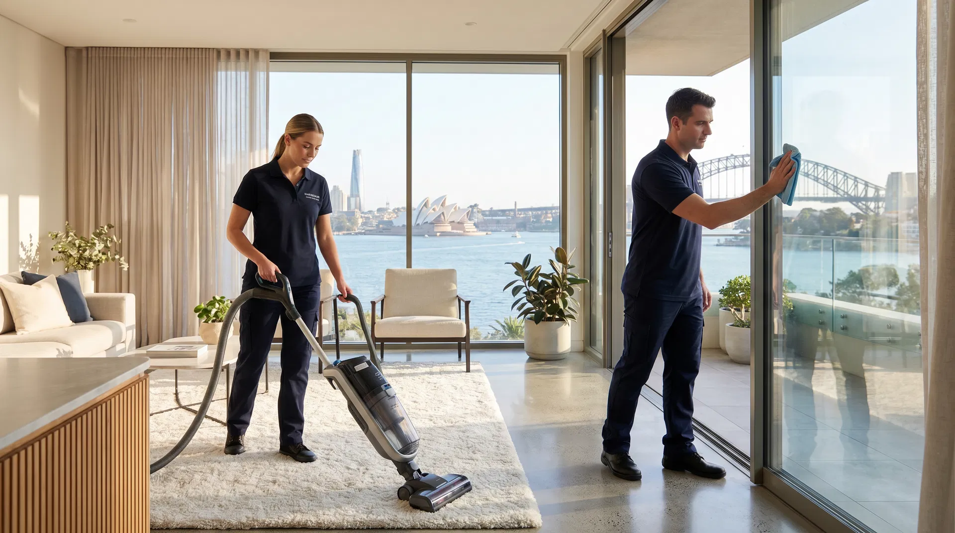 HarbourShine professional cleaning team