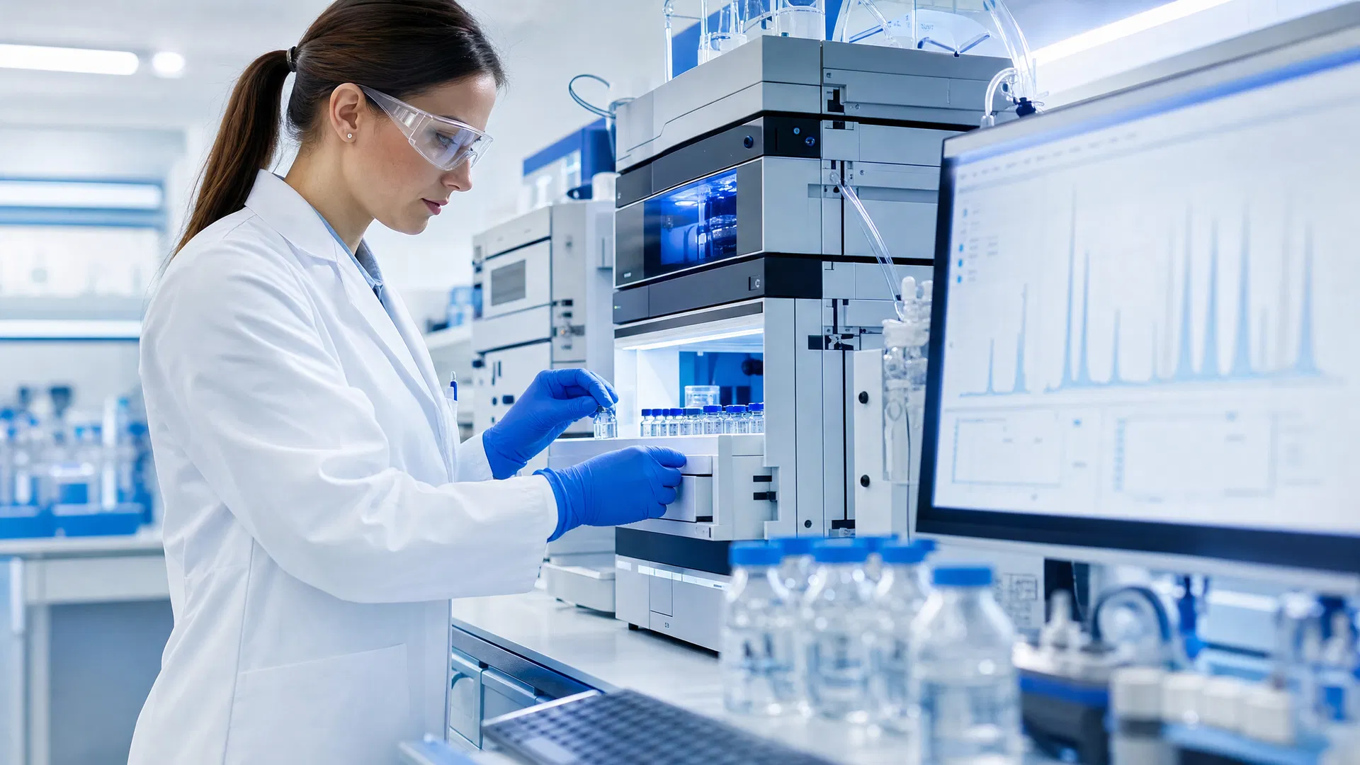 Quality control laboratory - HPLC analysis