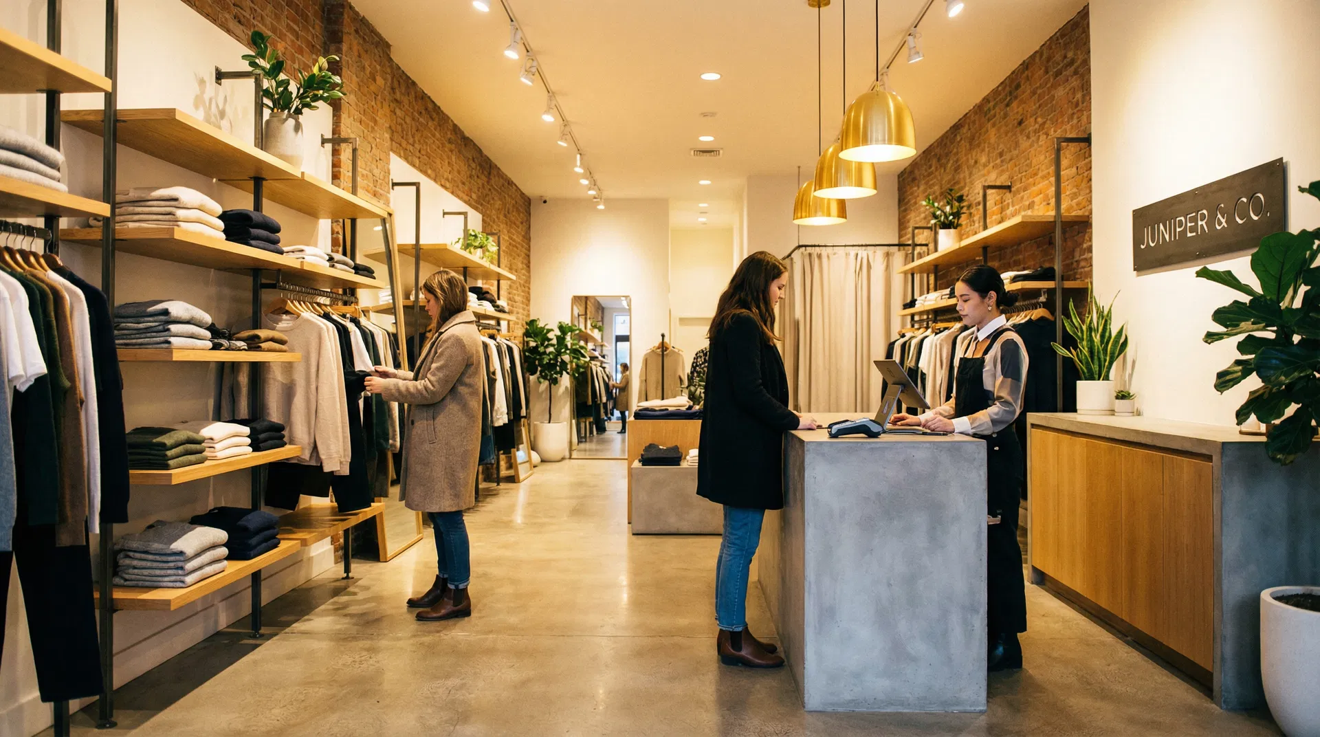 Modern retail store interior