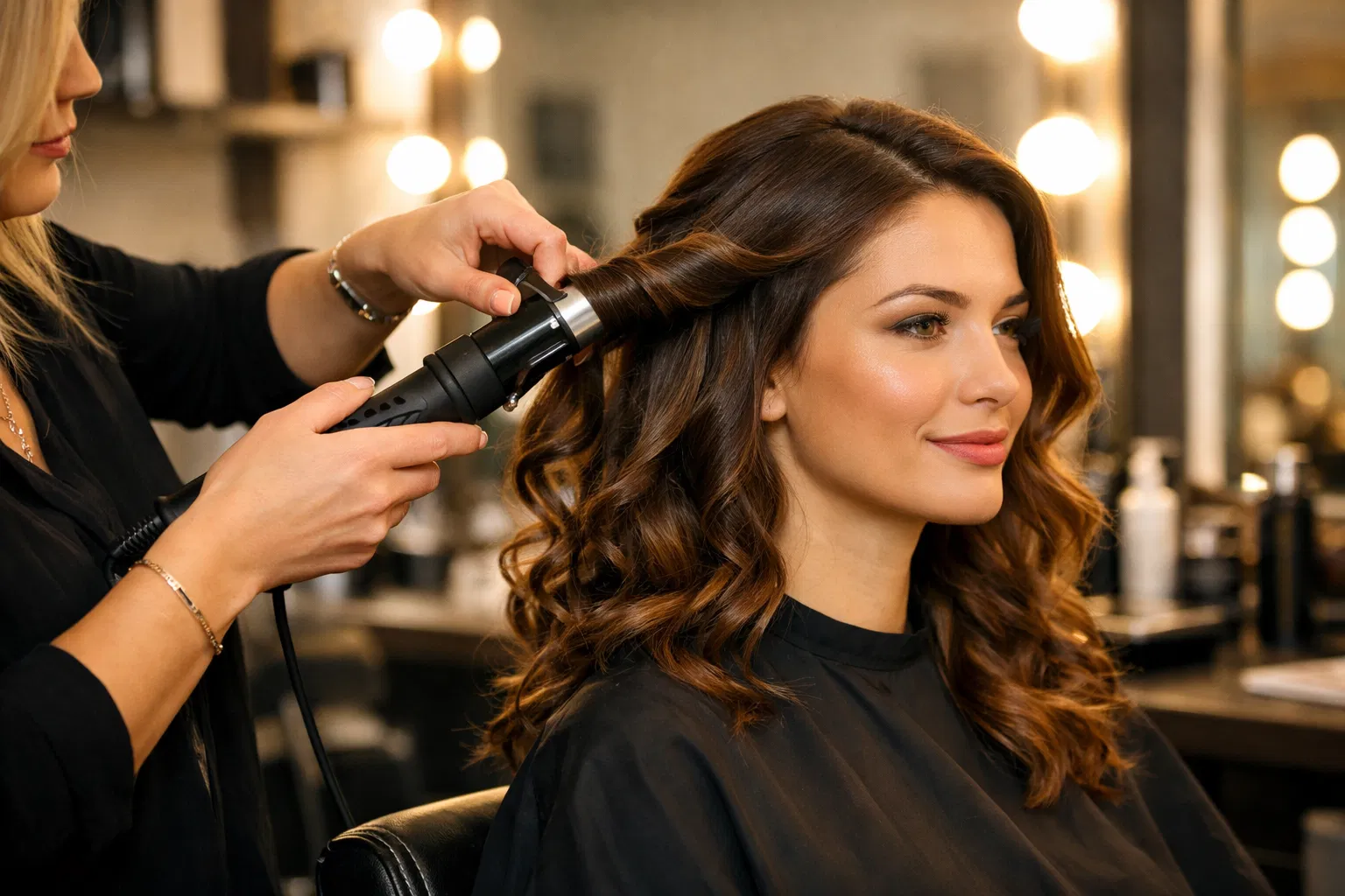 Professional styling session