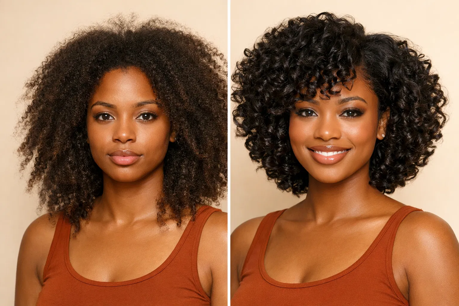 Natural hair transformation