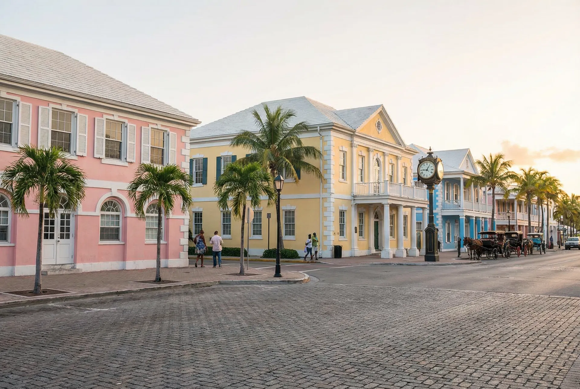 Bay Street, Nassau — the commercial heart of the Bahamas