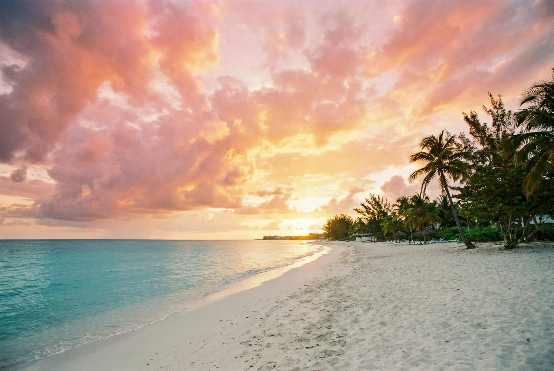 Seven Mile Beach, Grand Cayman — at dawn