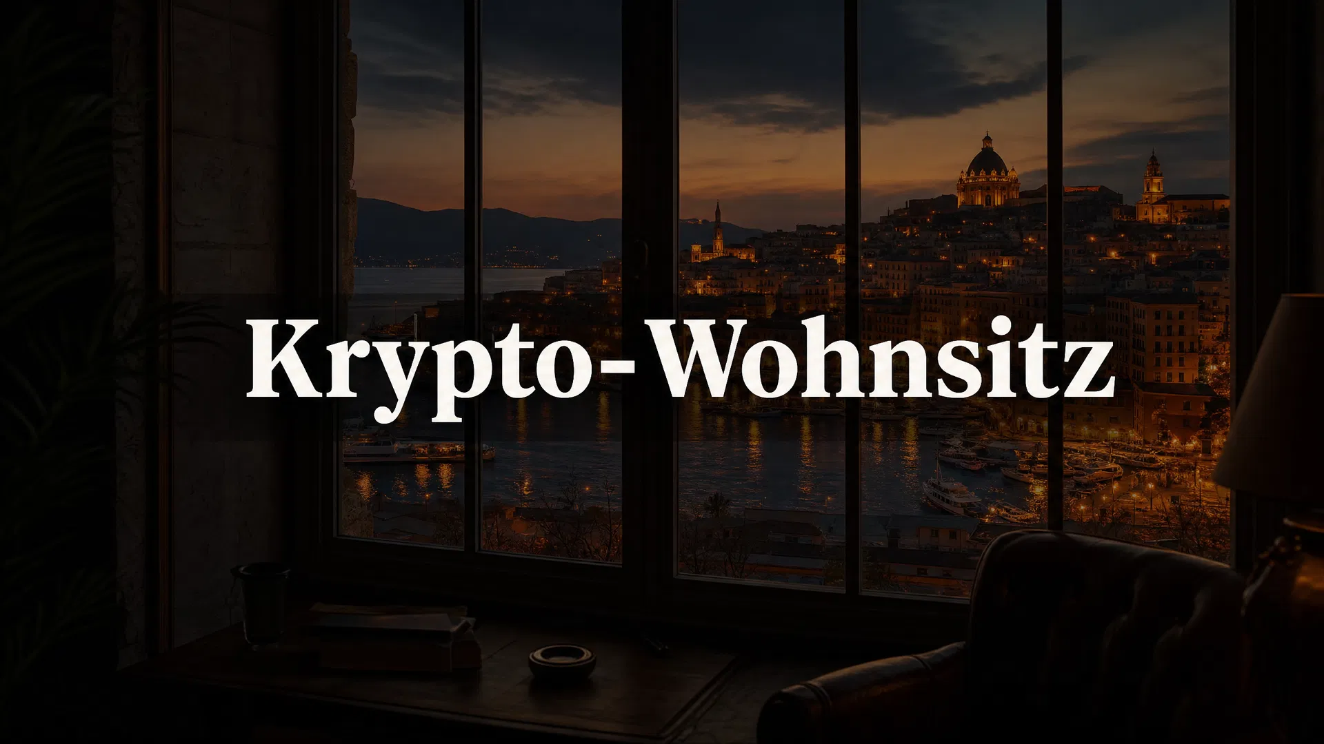 Bitcoin-Symbol mit Skyline
