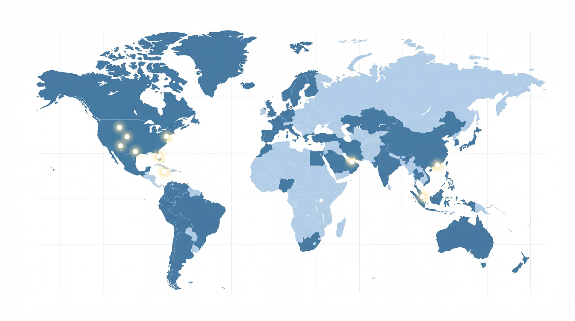 Weltkarte der Jurisdiktionen