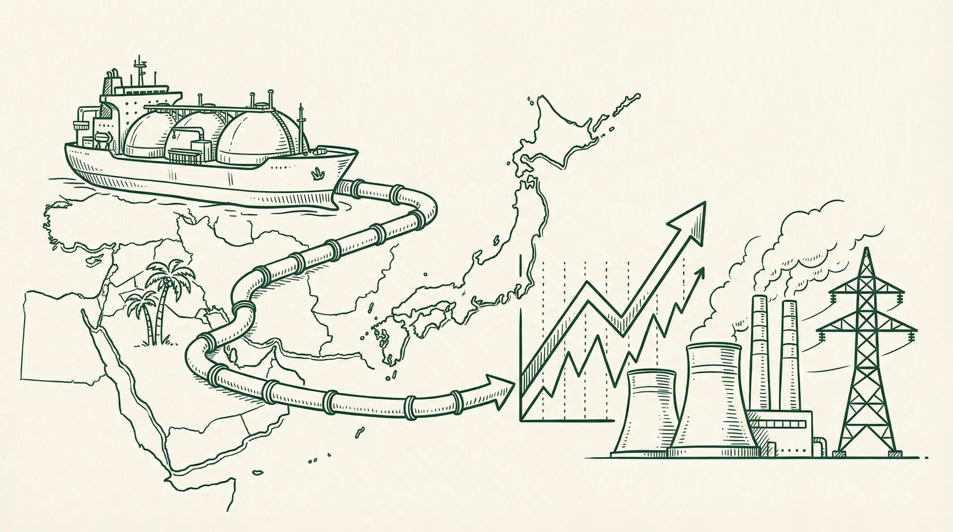 How LNG Prices Transmit to JEPX Electricity Prices: 2026 Middle East Geopolitical Risk Analysis