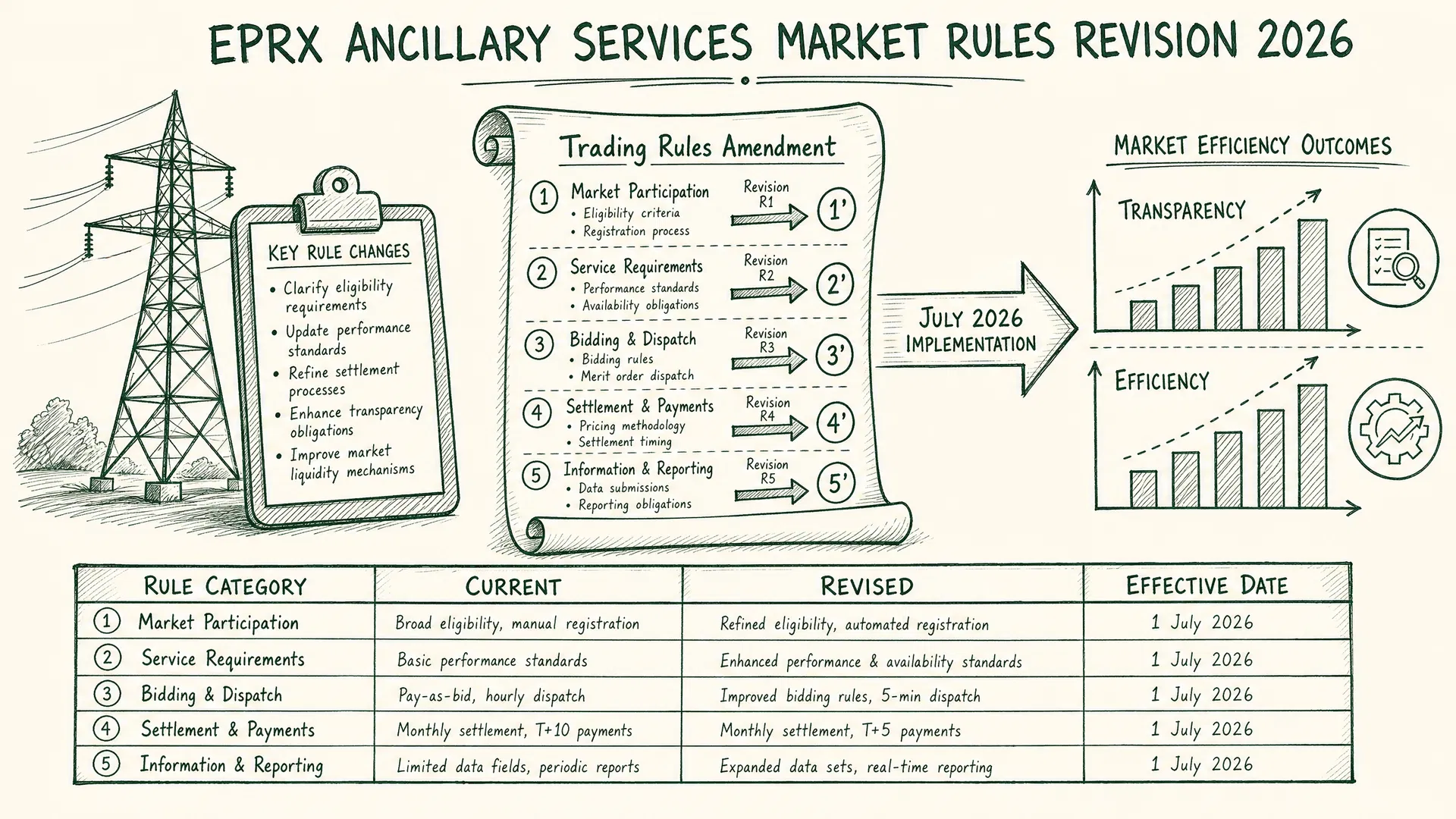EPRX Public Comment on Ancillary Services Market Trading Rules Revision: Scheduled for July 2026 Implementation