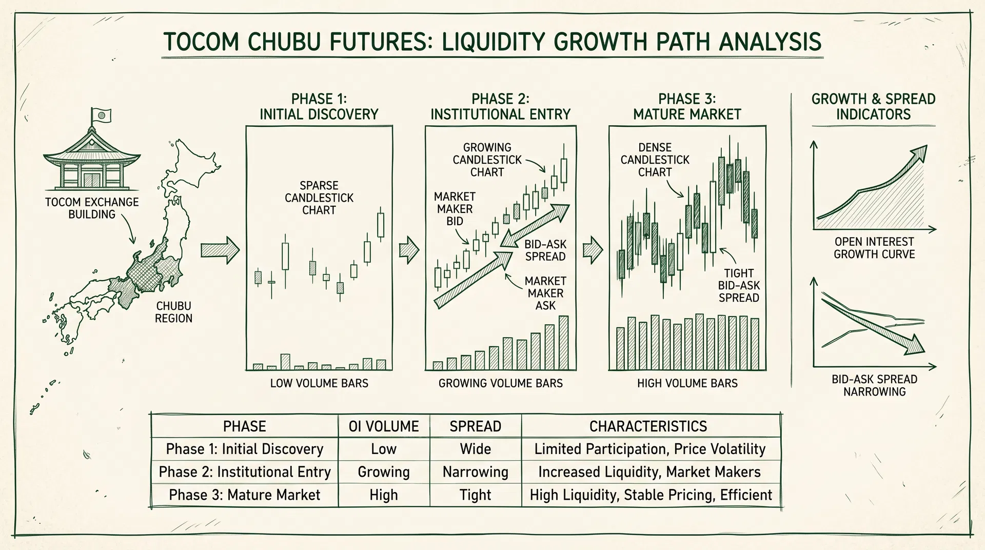 TOCOM Chubu Futures Liquidity Growth Path: From Early Discovery to Institutional Participation