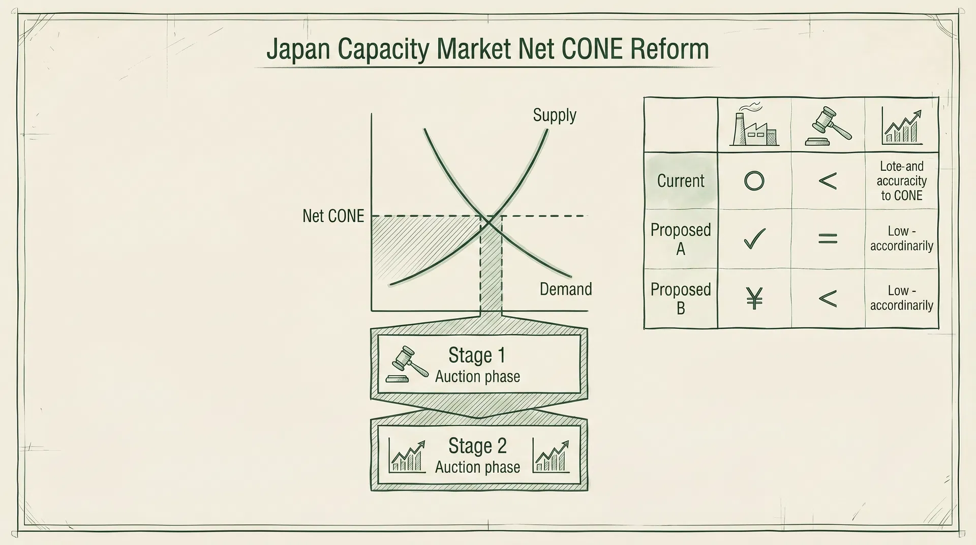 Japan Capacity Market Reform: Net CONE Revision and Two-Stage Auction Design (April 2026)