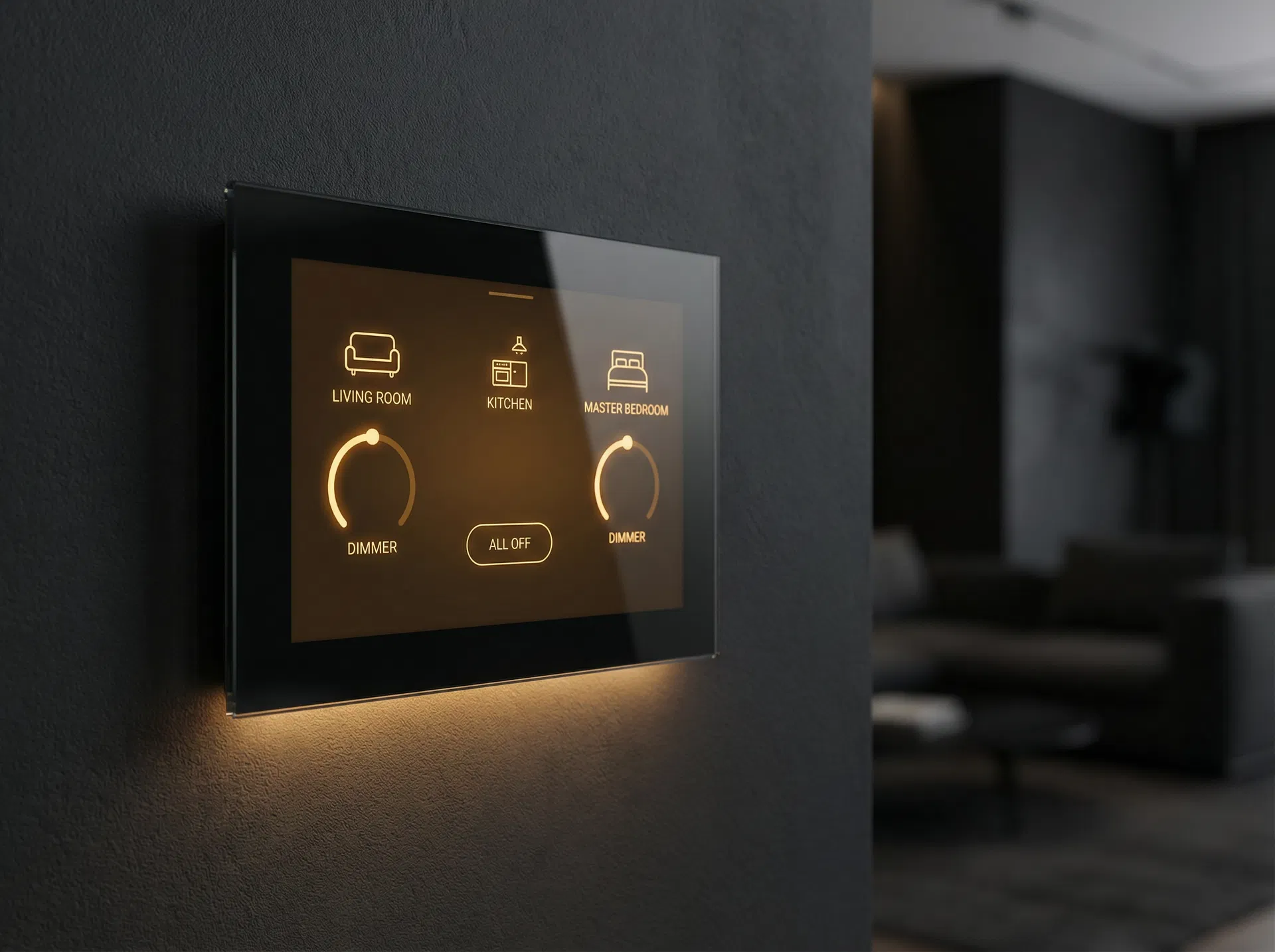 Smart lighting control panel
