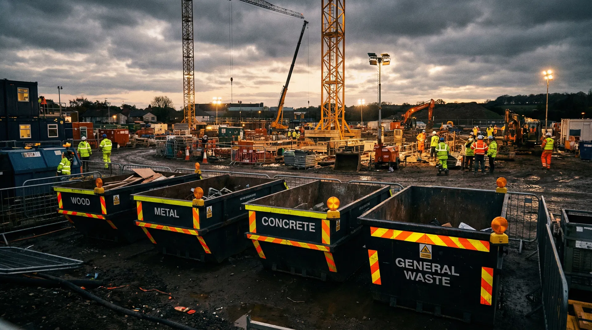 Construction site waste management