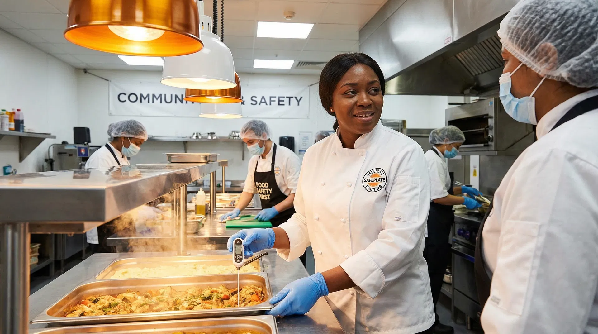 Atlanta restaurant kitchen — food safety professionals at work