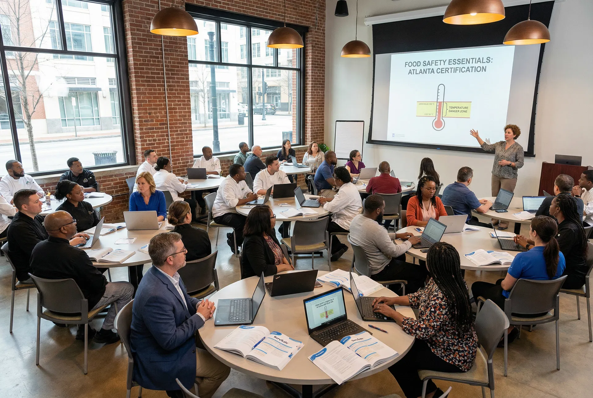 ServSafe food safety certification class in Atlanta