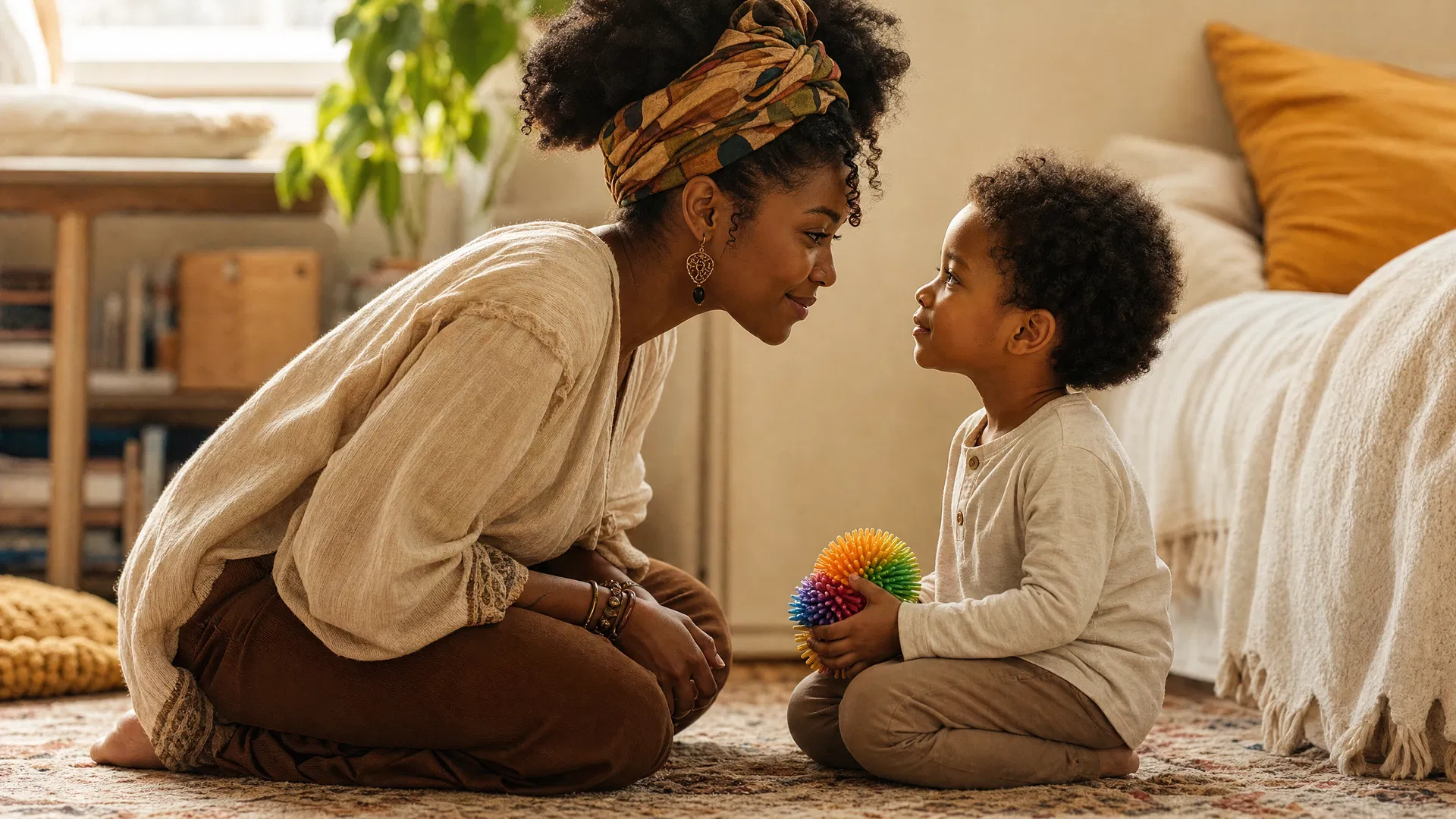 Mother and child with special needs