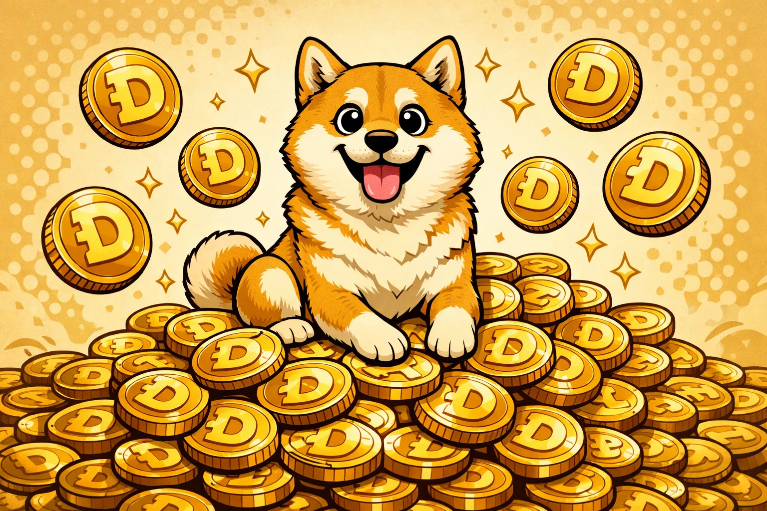 Doge on coins