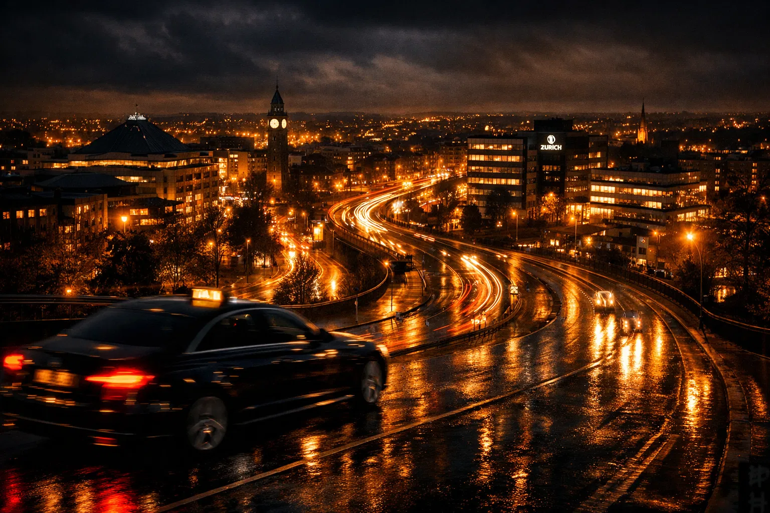 Swindon cityscape - The Virtual Taxi