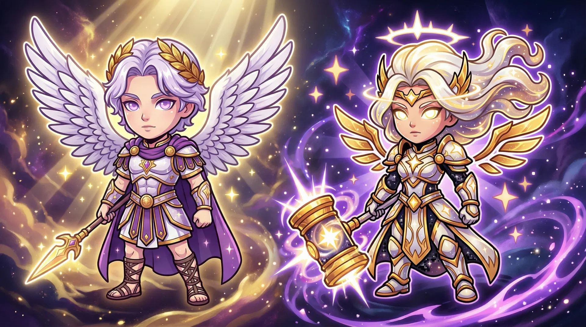 Celestial Duo — Auriel the Divine Centurion and Arcane Hammer Lord