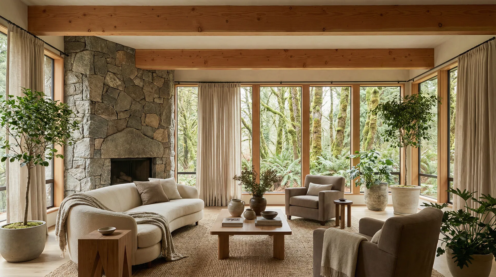 Luxury Pacific Northwest home interior
