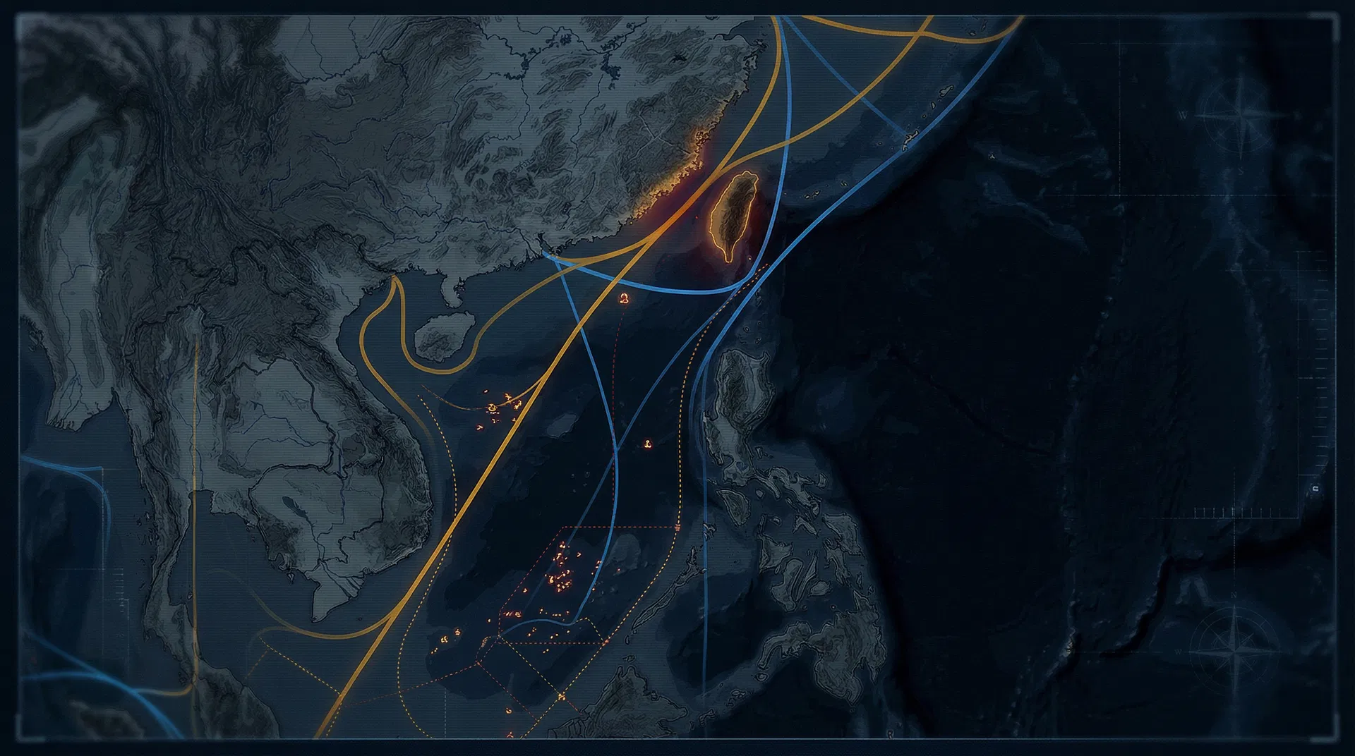 South China Sea strategic map