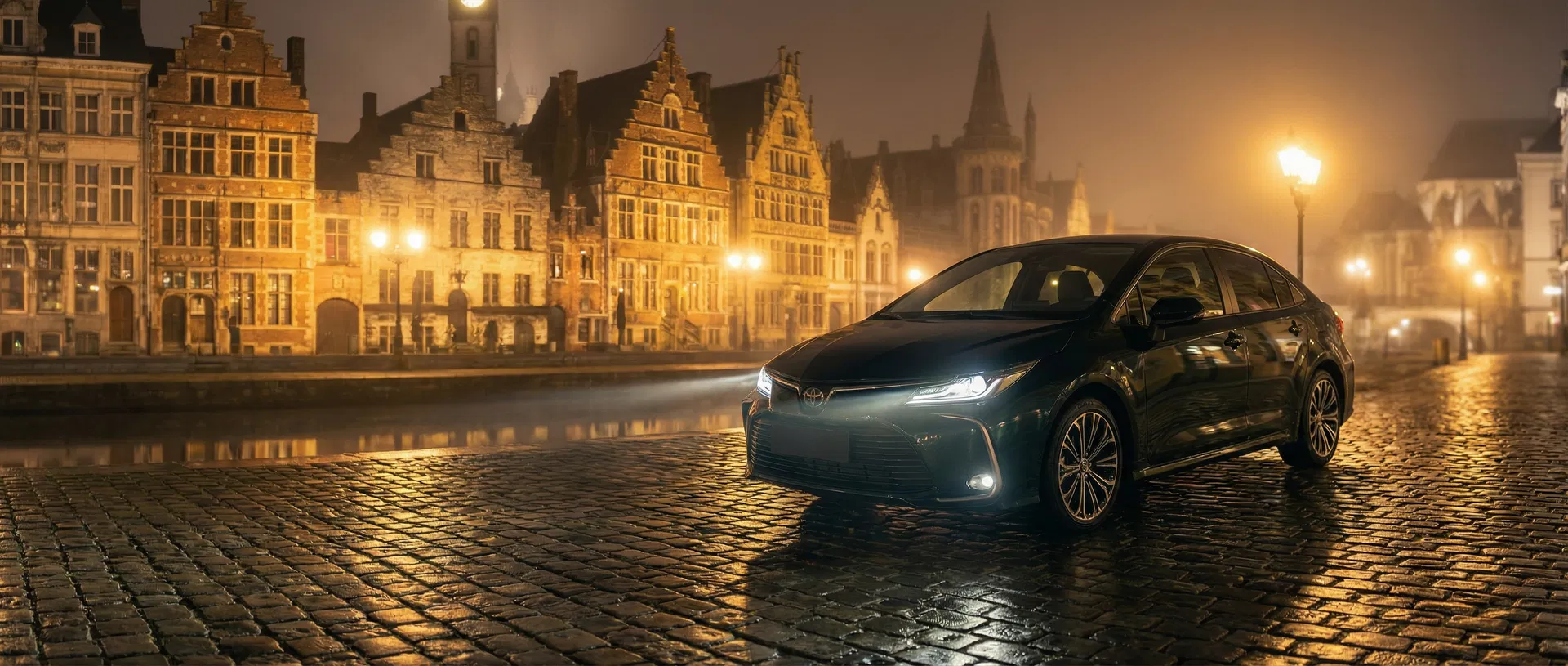 FAZL Taxi in de straten van Gent