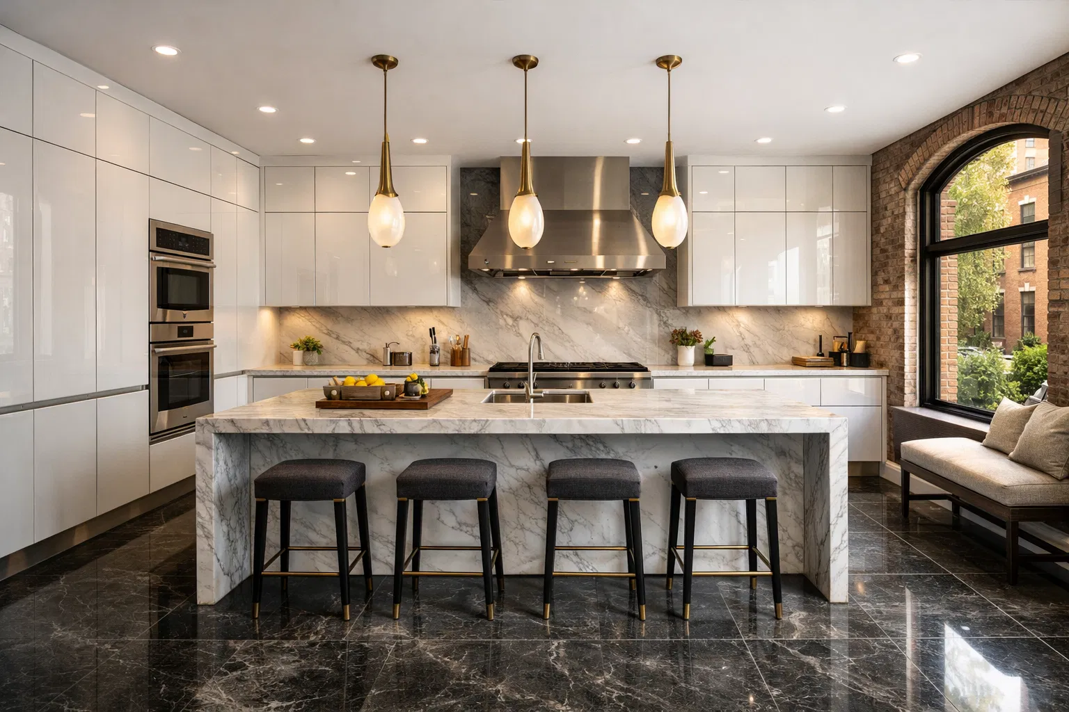 Custom kitchen cabinets by Wave Line Trading Inc.