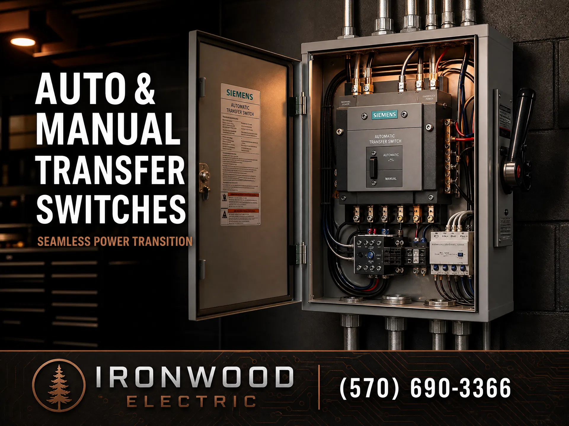 Siemens Automatic Transfer Switch - Professional Installation by Ironwood Electric