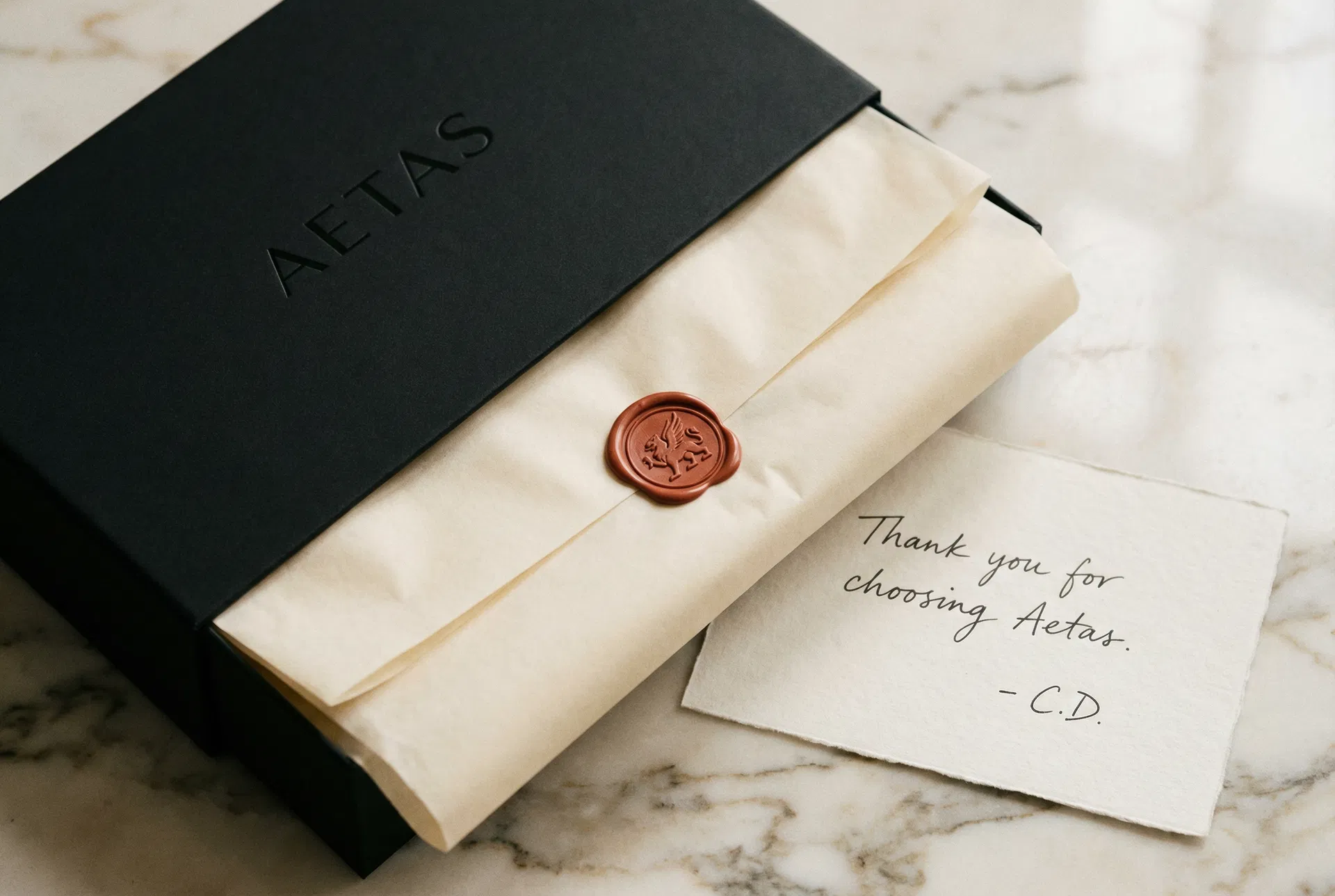 Aesthete & Co. packaging details