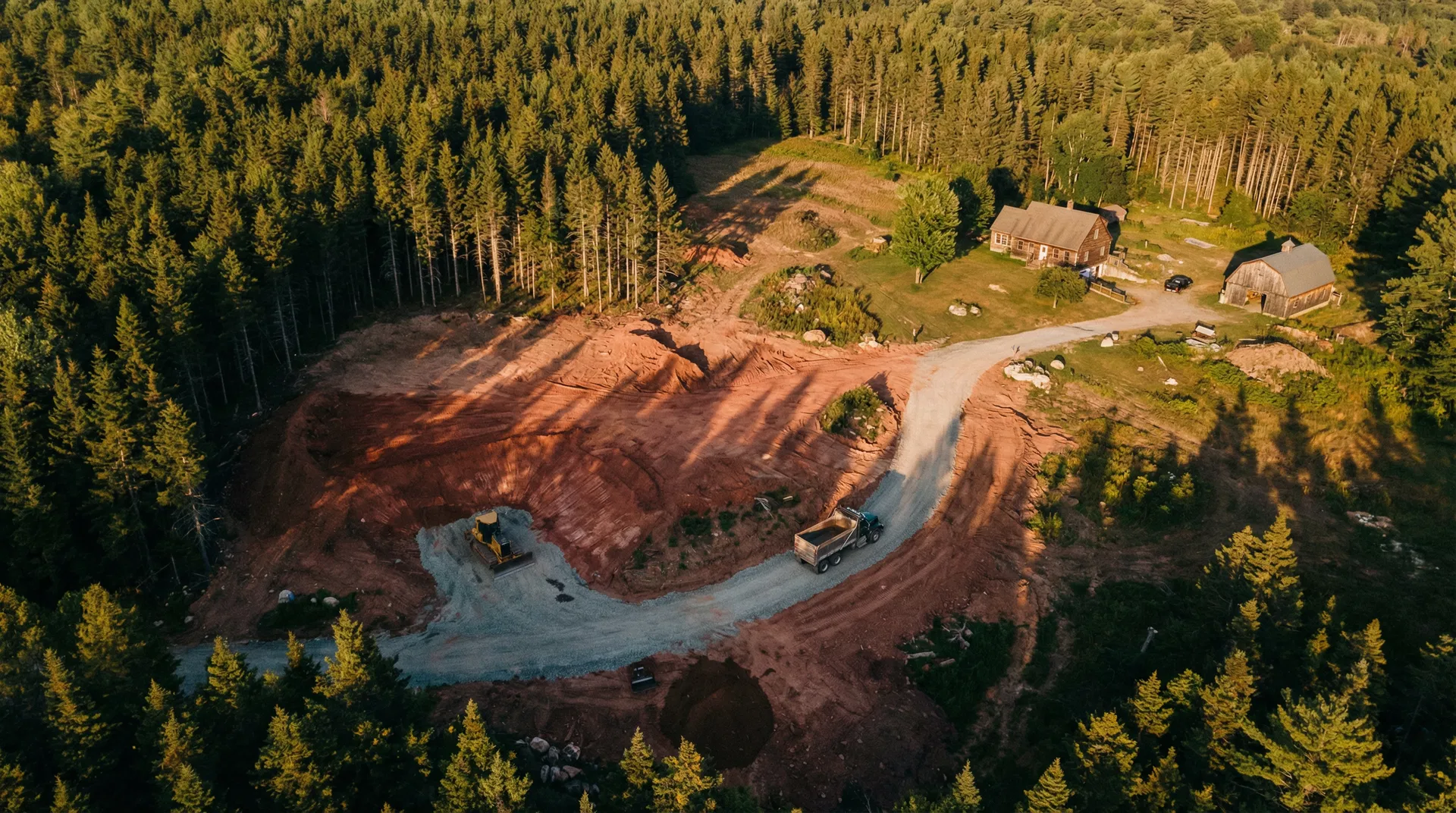 Maine excavation site