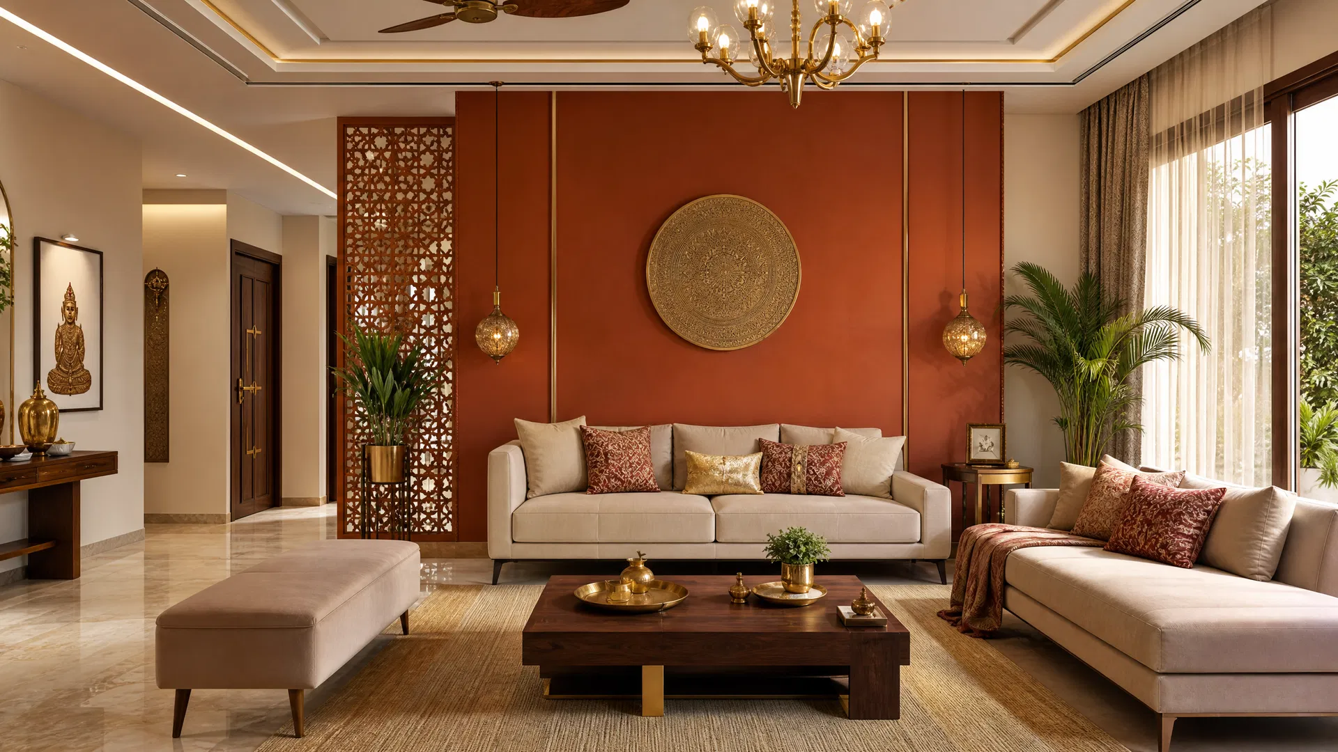 Luxury living room interior design