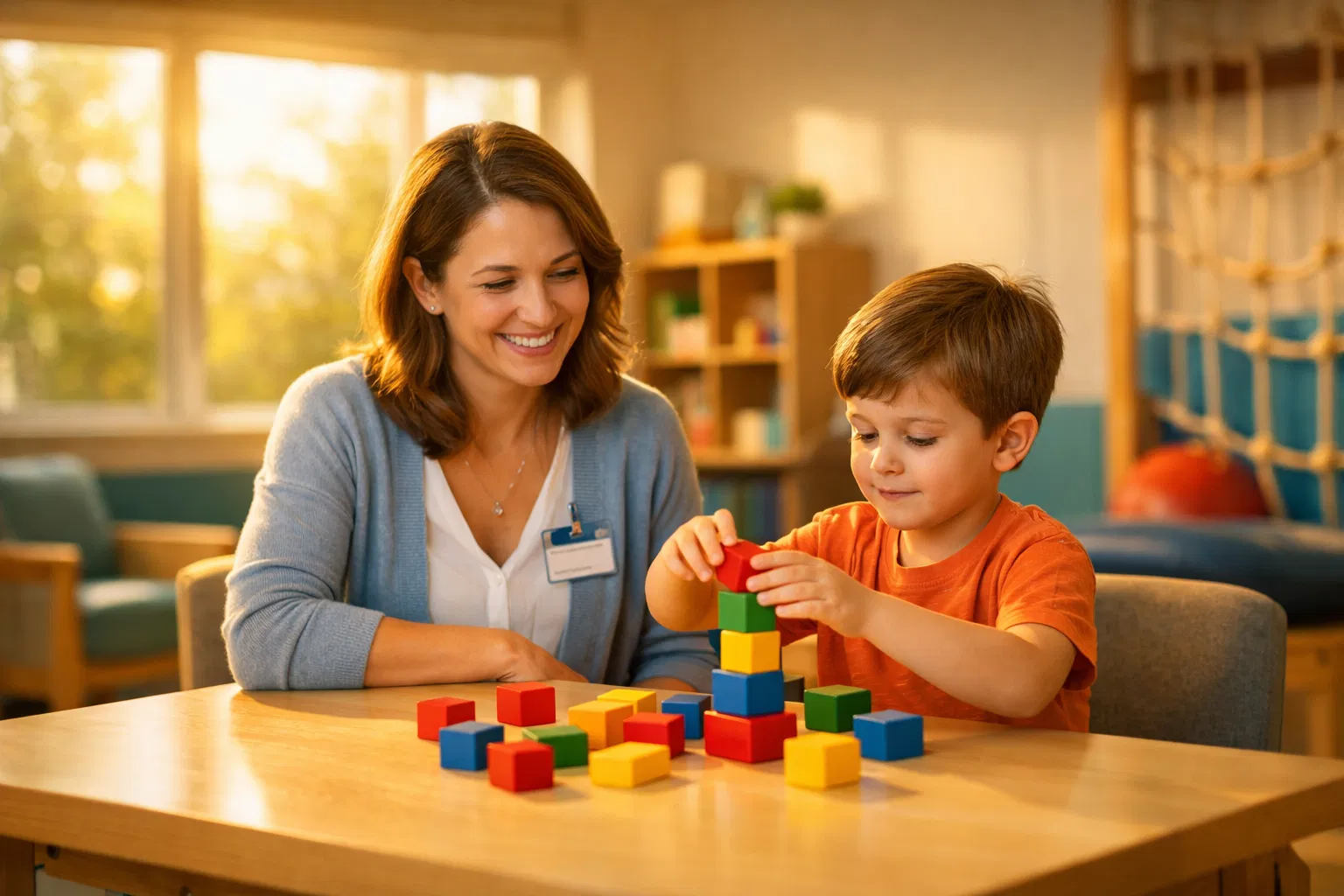 Occupational therapy session