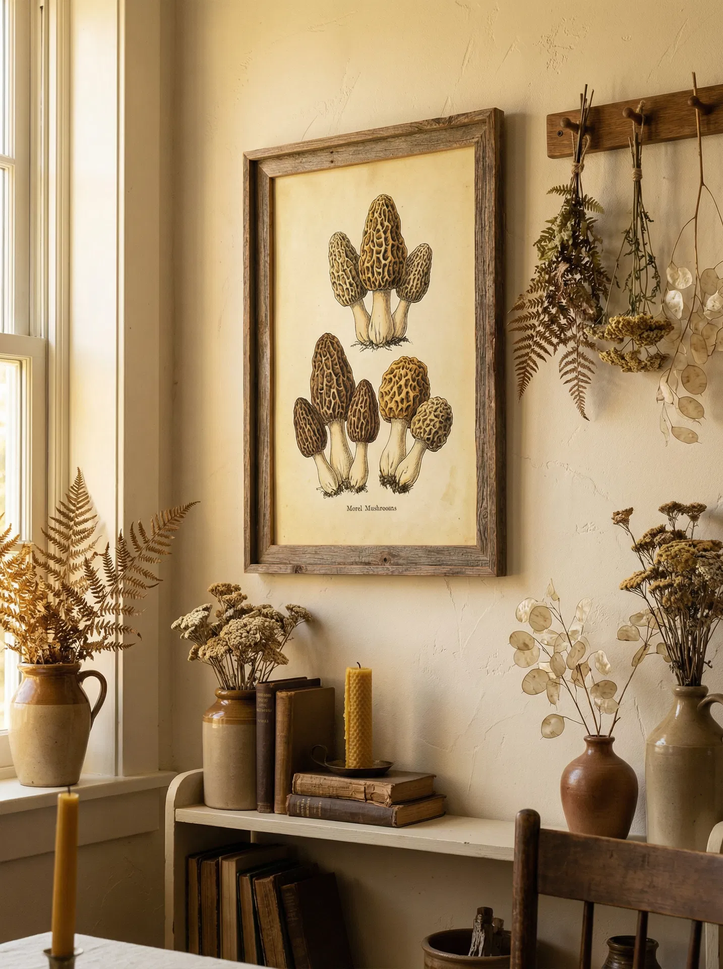 Morel Mushroom Cluster