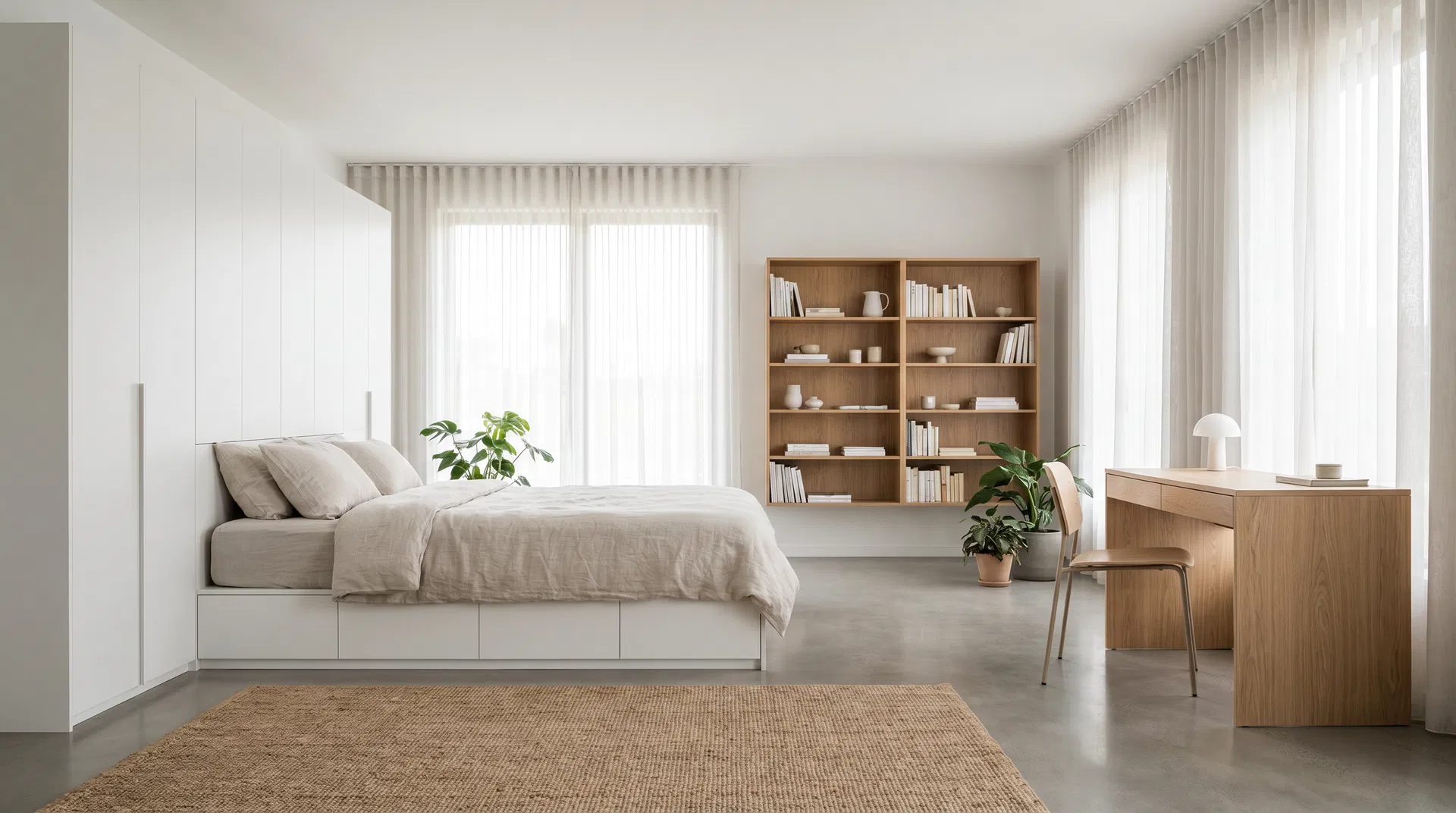 Quarto montado profissionalmente
