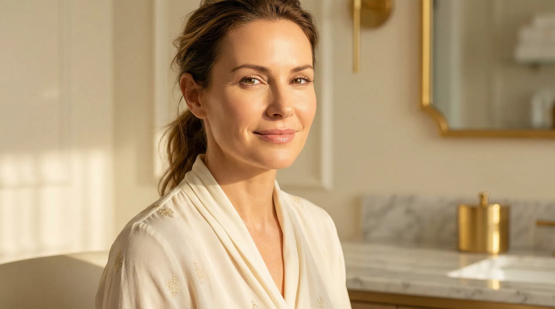 Woman with smooth youthful skin after erbium laser fine lines treatment at Laser and Me NYC