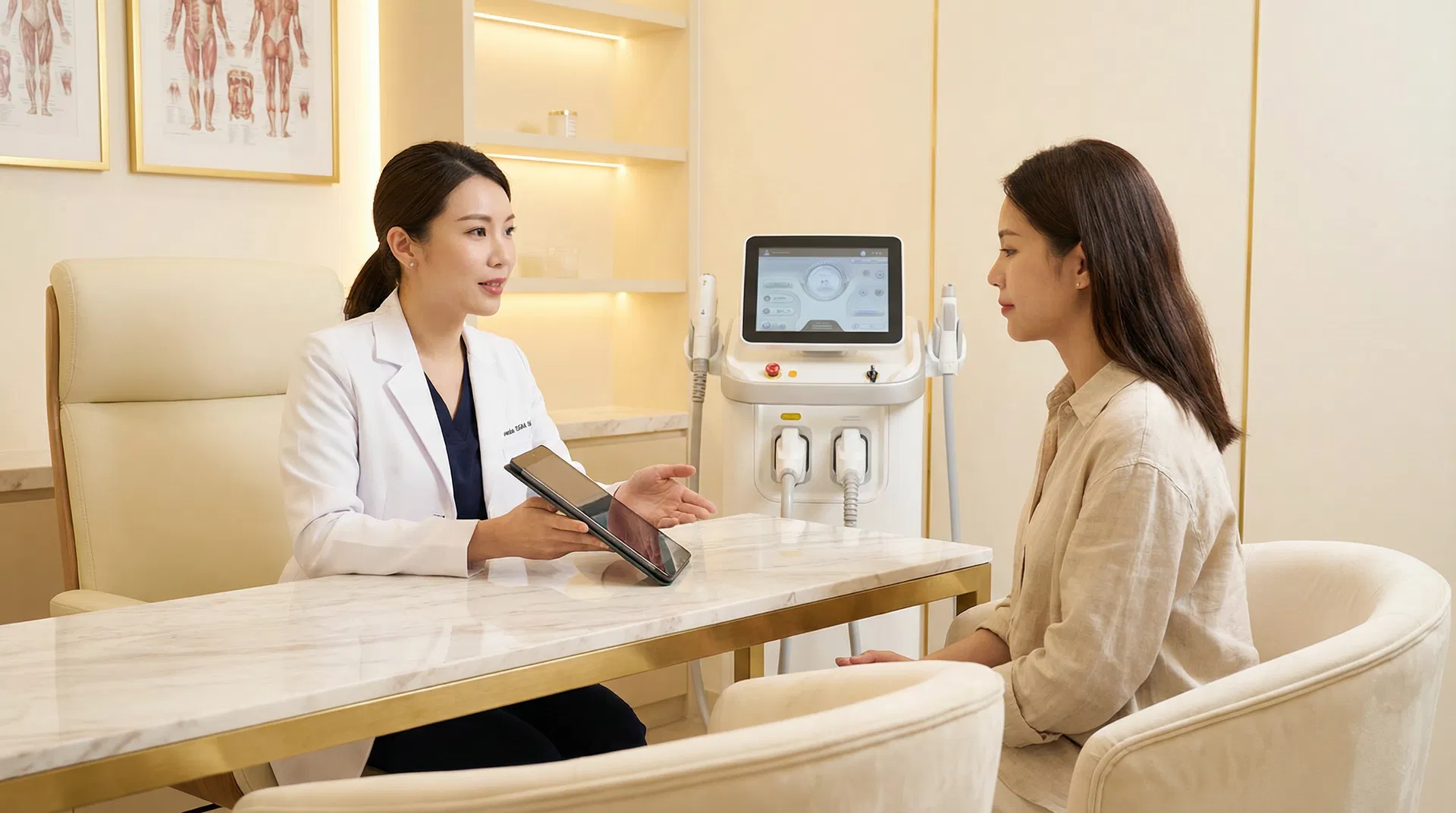 Medical spa consultation for erbium vs CO2 laser skin resurfacing at Laser and Me NYC