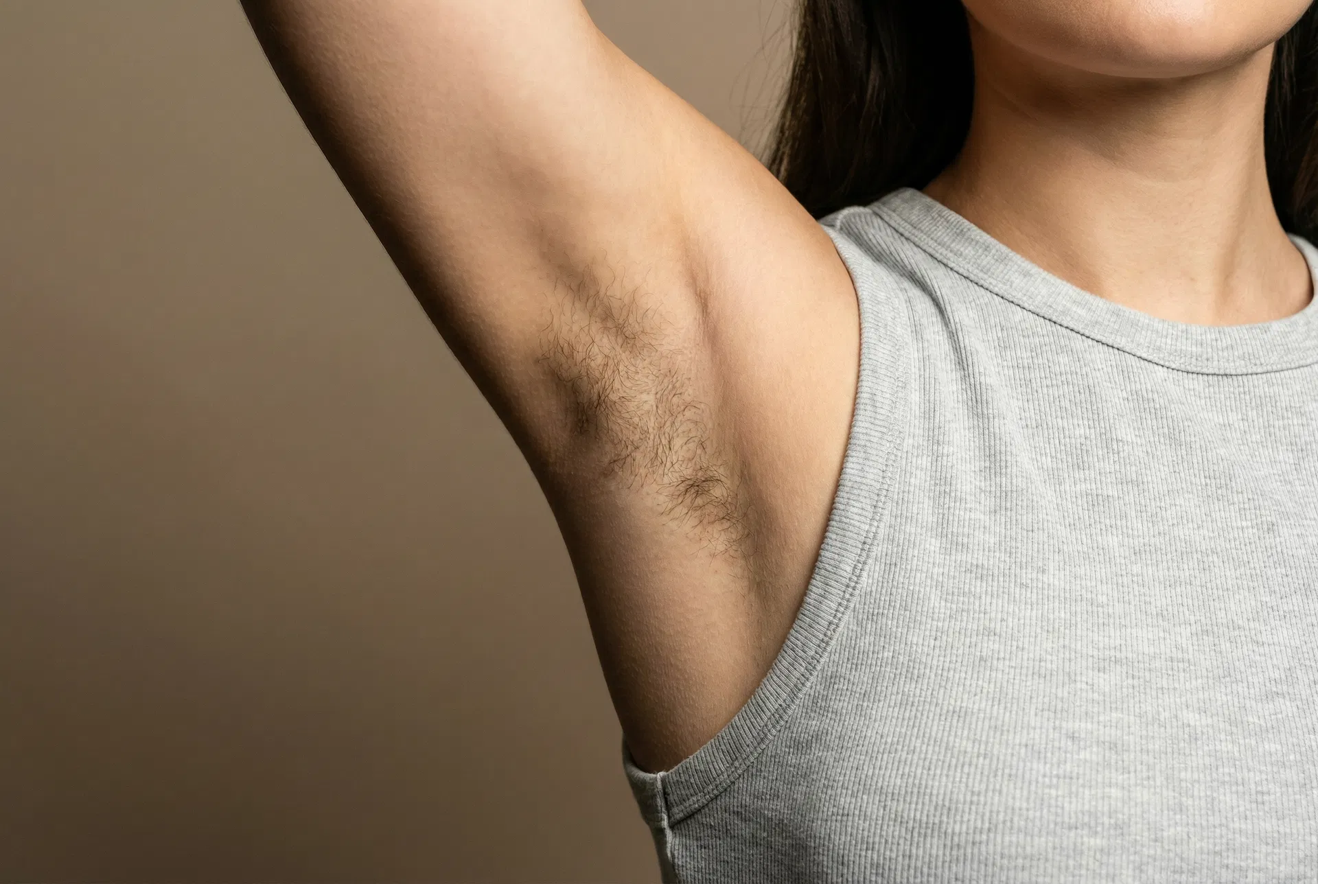 Before laser hair removal underarms