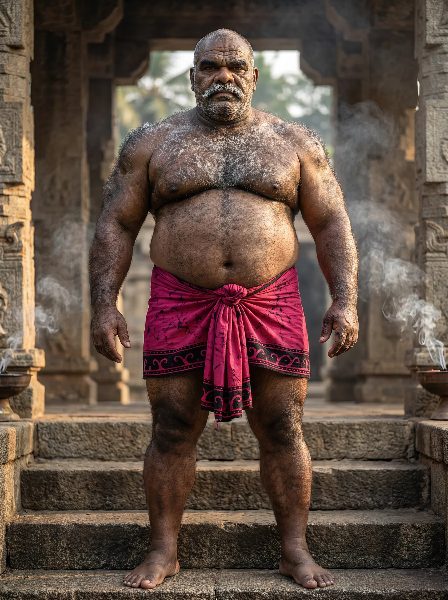 Magenta Splatter Batik