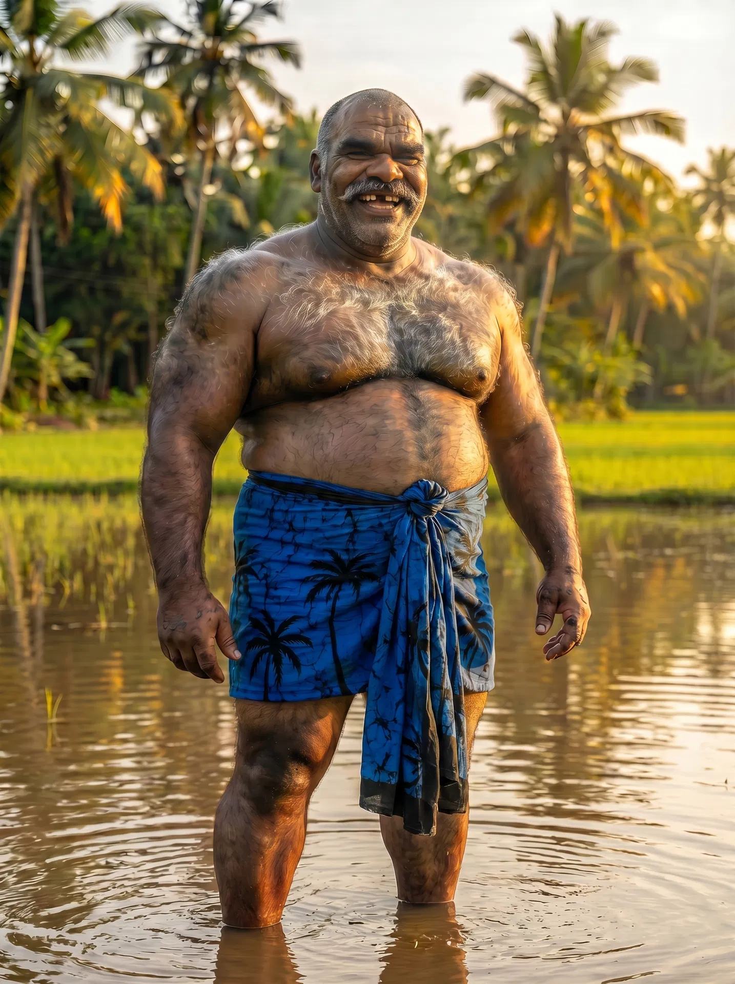 Paddy Field — Self-Knot Blue