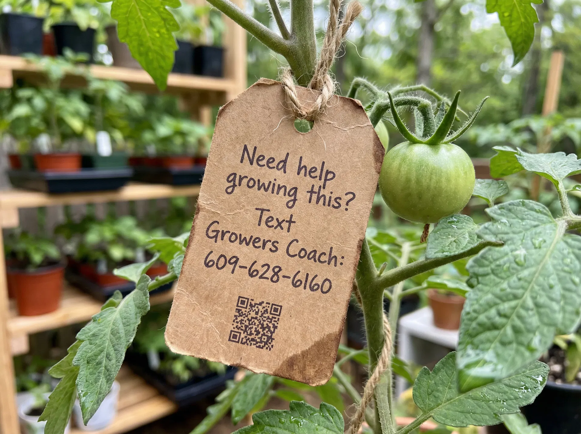 Growers Coach plant tag