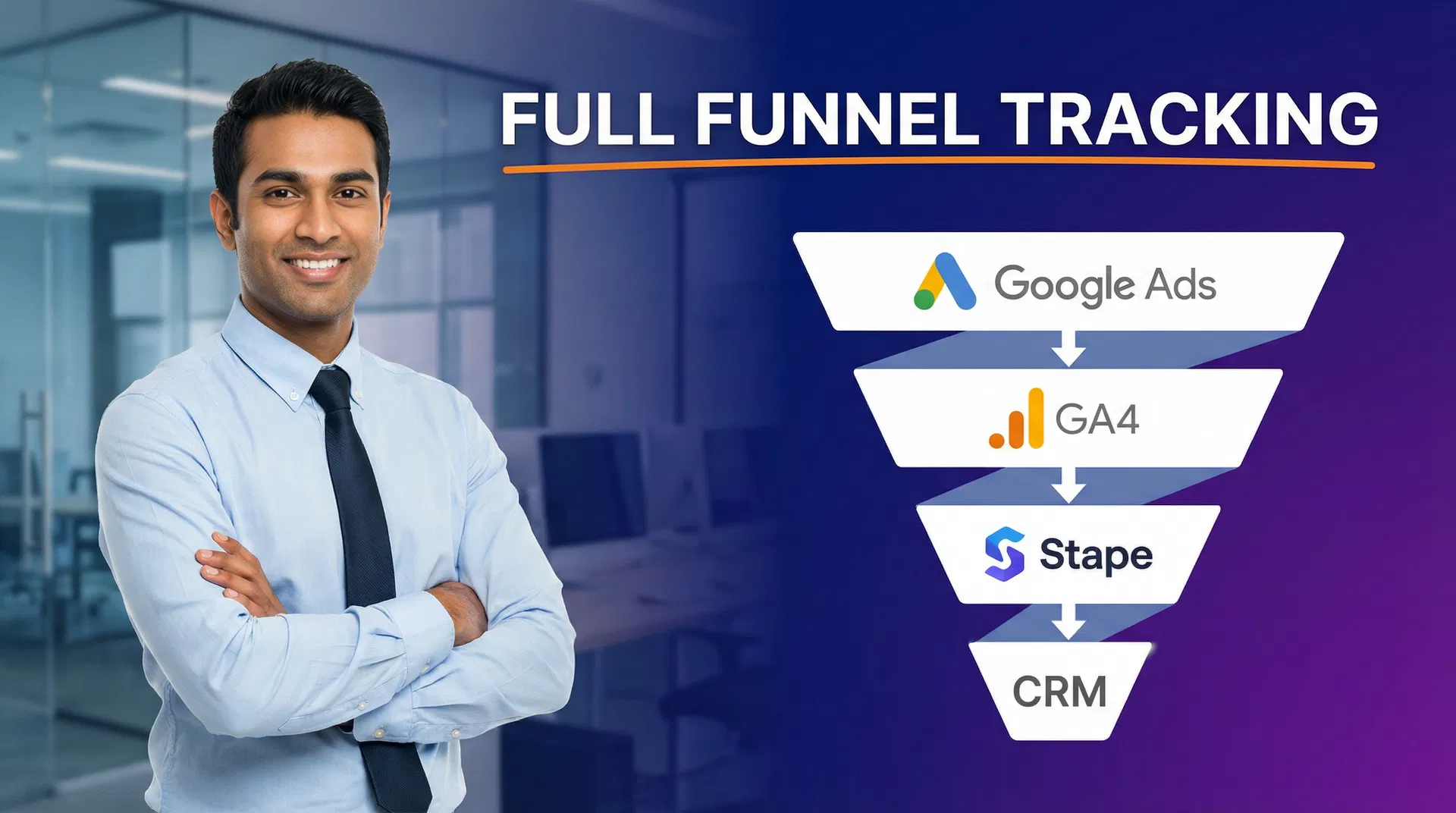 Full Funnel Tracking for Google Ads using CRM, GTM & Stape