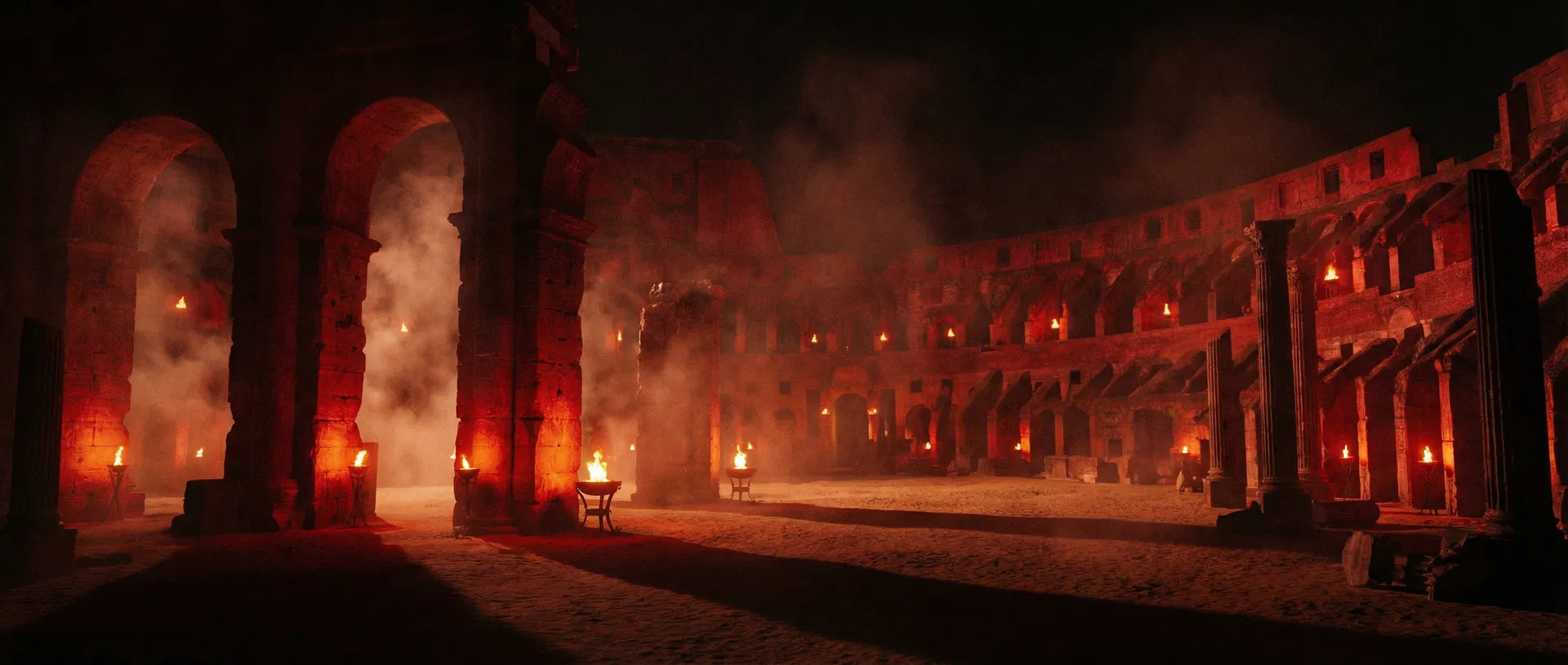 Ancient colosseum arena background for G3 Gladiator Apparel