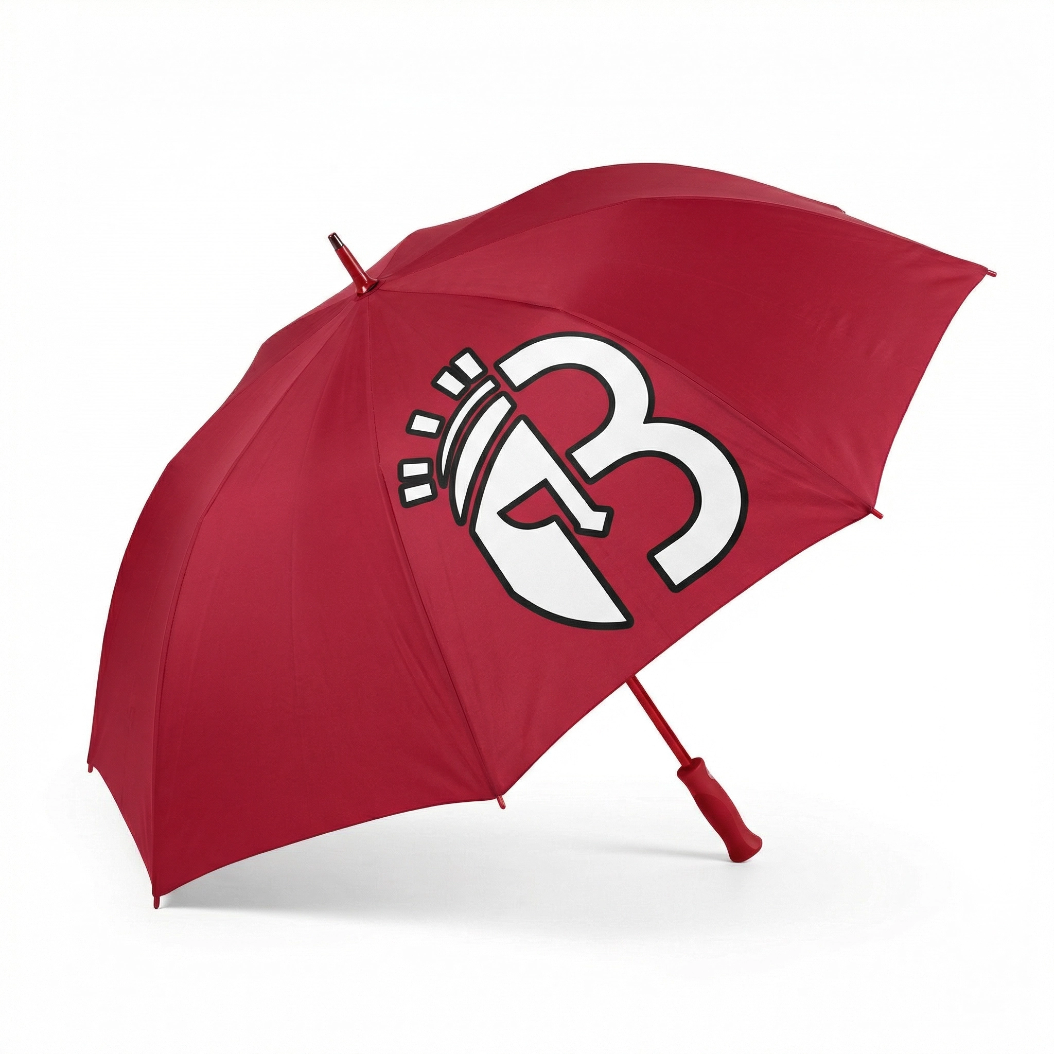 White on Red Umbrella