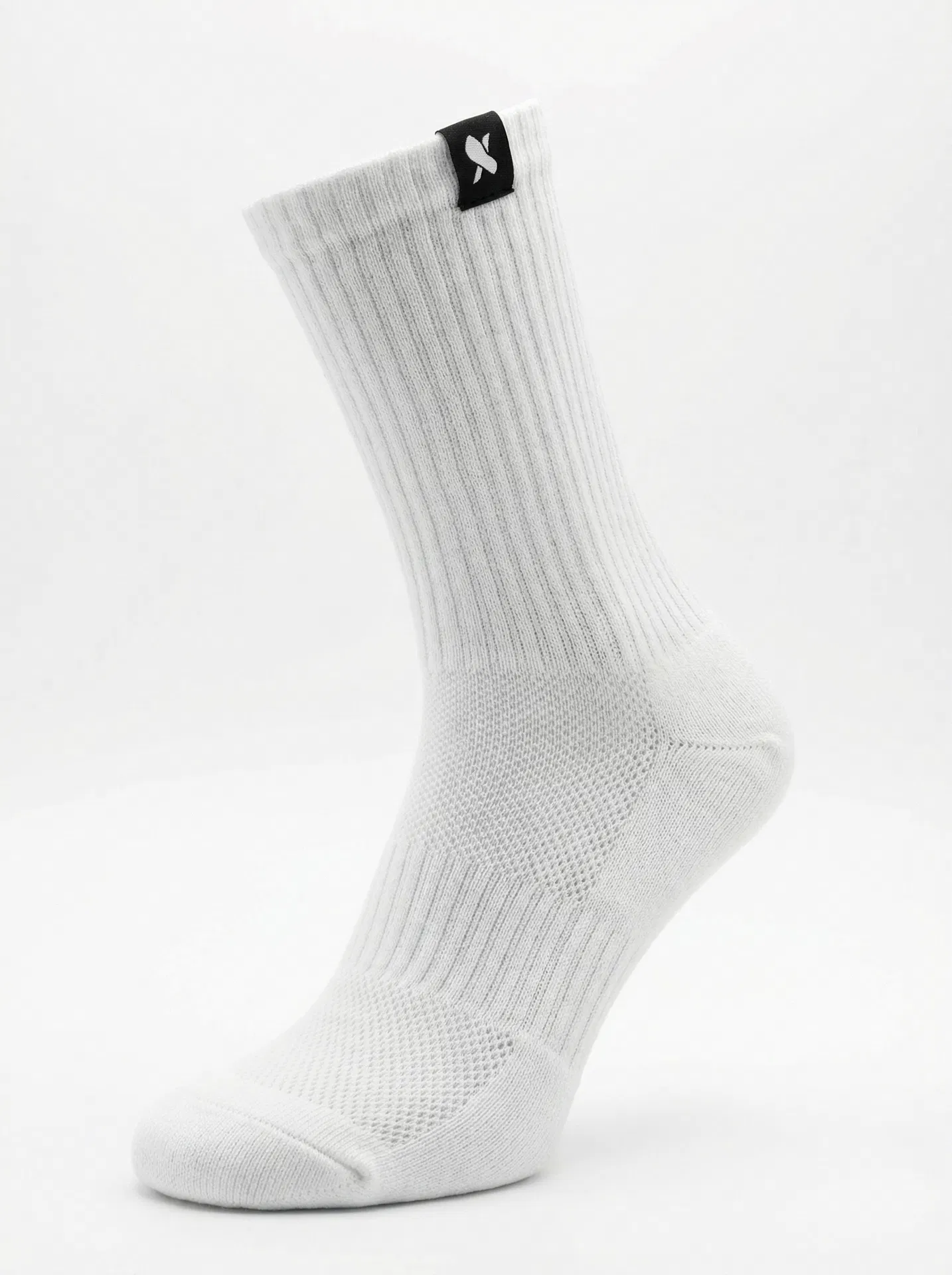 Arctic White Premium Cotton Crew
