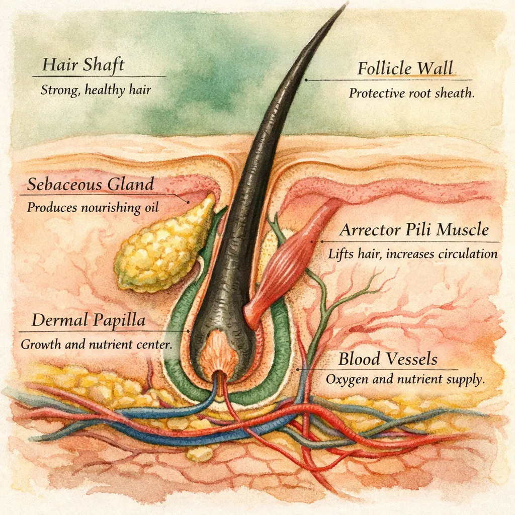 Hair Follicle Anatomy and Structure