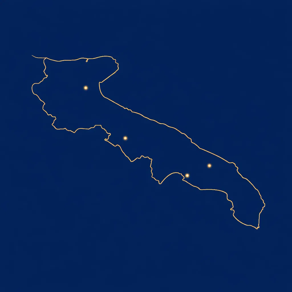 Mappa Puglia con le sedi del Dr. De Siati