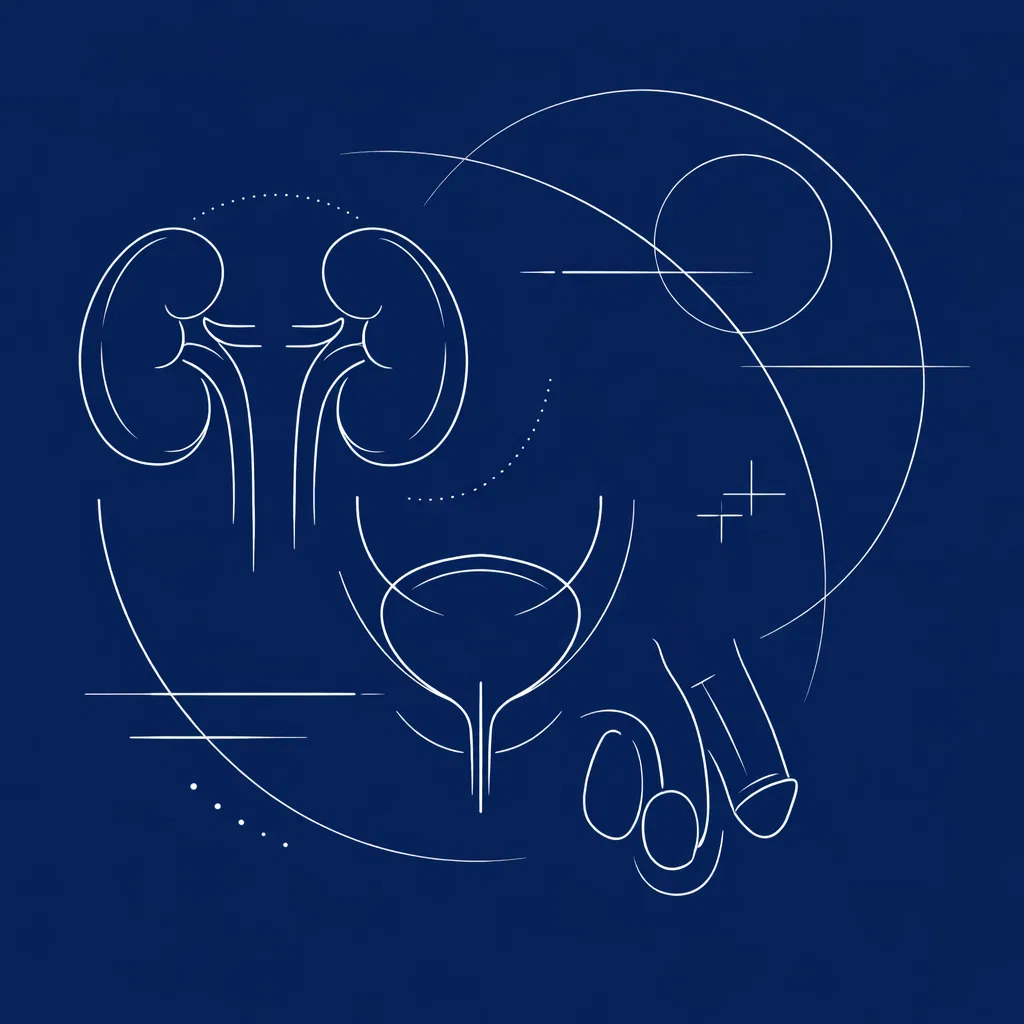 Illustrazione anatomica urologia