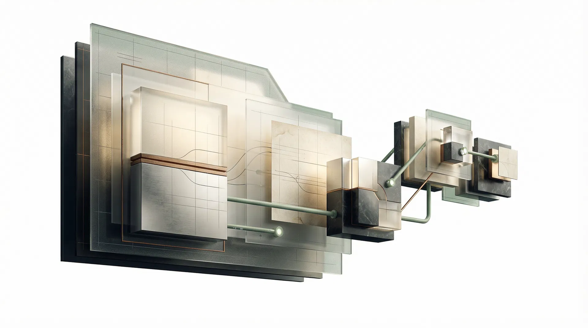 Conceptual modular structure symbolizing the Northava Growth Blueprint