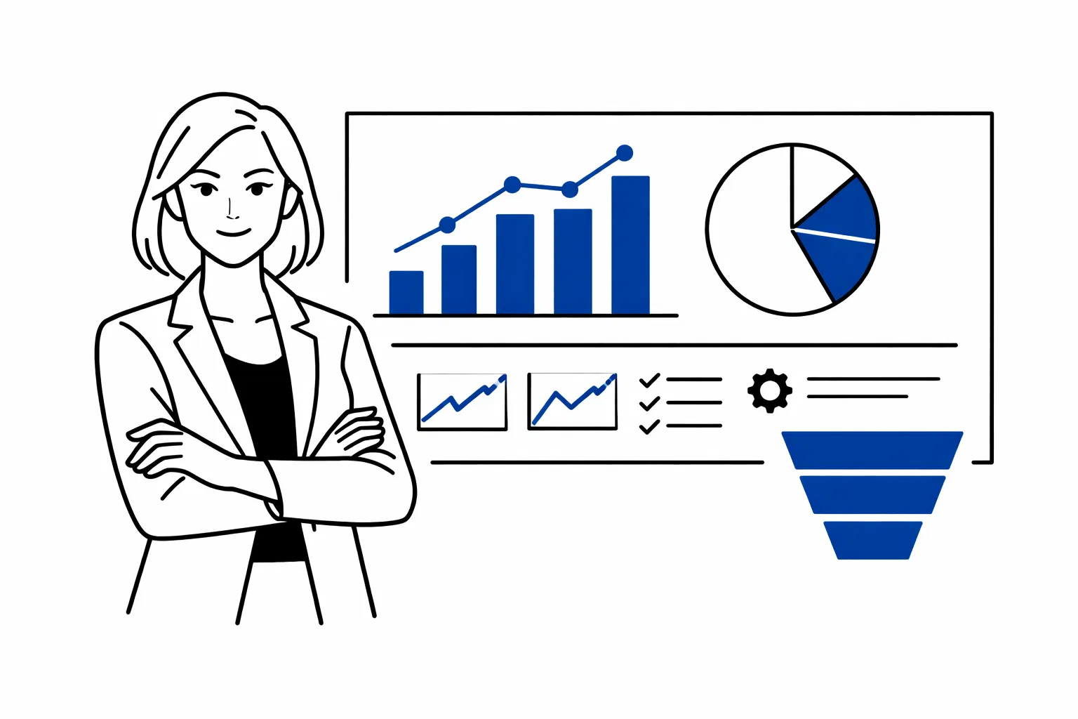 Marketing rendszer illusztráció