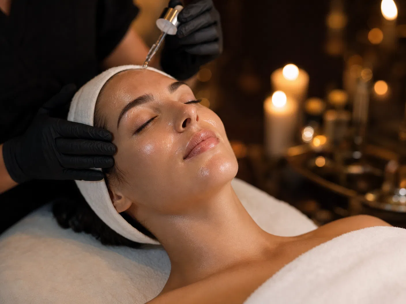 Professional luxury facial treatment at Matrix Massage in Salem WI