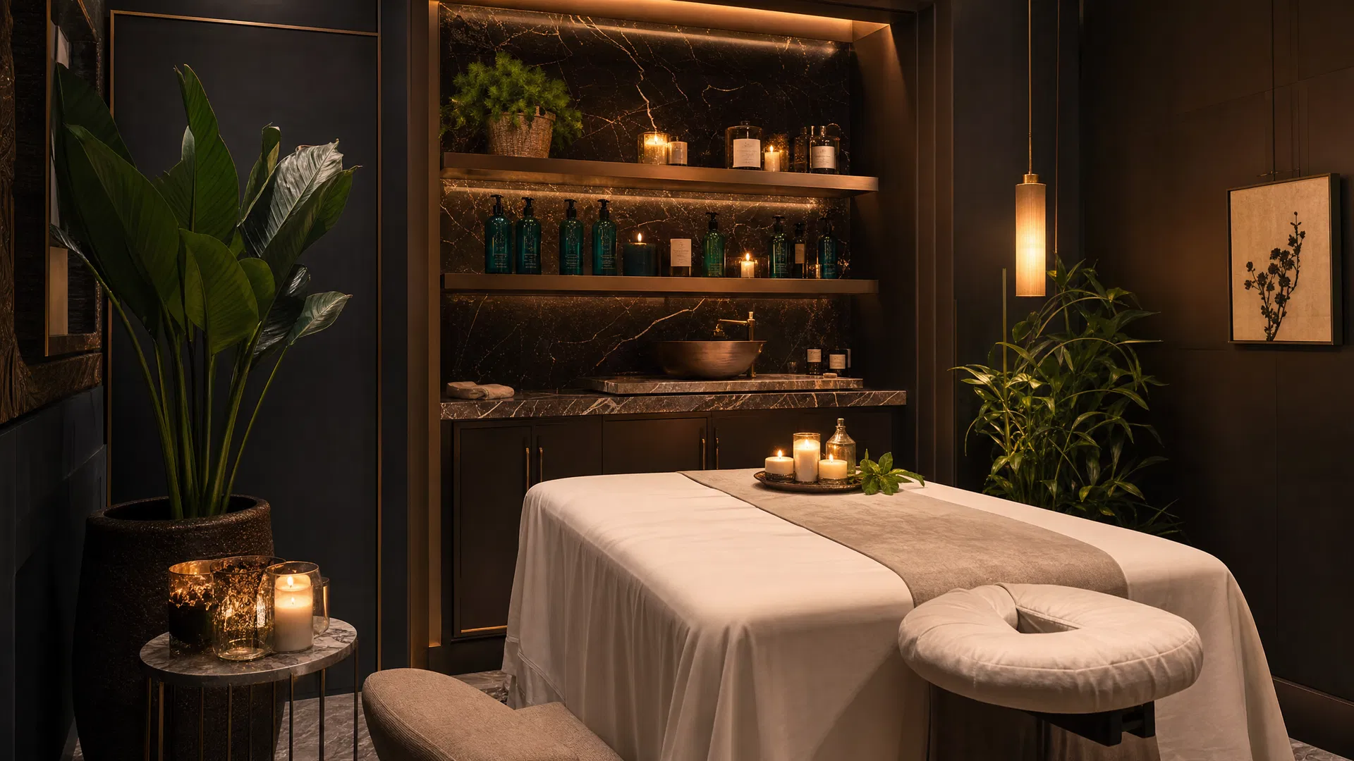 Matrix Massage private spa treatment room in Salem Wisconsin